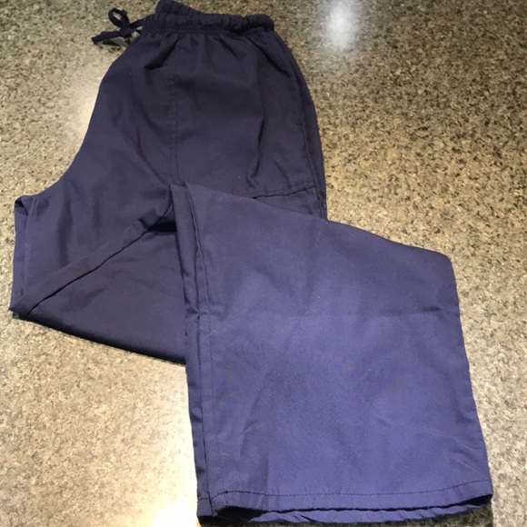 Denice Pants - Navy blue Denice brand size Large scrub bottoms elastic waist and 4 pockets